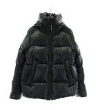 カナダグース CANADA GOOSE クロフトンパッファー Crofton Puffer ダウンジャケット アウター ナイロン フード ジップアップ ロゴ S 黒 ブラック 2252MB /XZ ■GY18