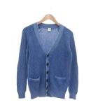 ロンハーマン Ron Herman マーセライズ カーディガン S コットンニット Vネック 長袖 青 ブルー 512080048-1071 /NU ■GY18