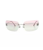 シャネル CHANEL 4017-D サングラス 眼鏡 めがね リムレス ココマーク ラインストーン 62□17-120 ピンク ■GY18 /MQ ■OH