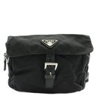 プラダ PRADA ショルダーバッグ ナイロン ロゴ 三角プレート 黒 ブラック /XZ ■OH ■GY99