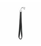 エルメス HERMES ストラップ チャーム ロゴ キーホルダー 黒 ブラック ■GY18 /MQ ■OH