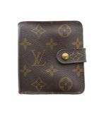 ルイヴィトン LOUIS VUITTON M61667 二つ折り財布 ウォレット レザー PVC モノグラム ラウンドファスナー 茶 ブラウン ■GY11 /MQ ■OH