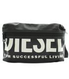 ディーゼル DIESEL BOLDMESSAGE ボディバッグ ウエストバッグ ナイロン ロゴ プリント 黒 ブラック /XZ ■GY18