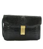 レオナール LEONARD セカンドバッグ クラッチバッグ クロコダイル レザー ダイヤルロック 黒 ブラック /XZ ■GY18