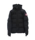 カナダグース CANADA GOOSE マクミラン パーカ MacMillan Parka ダウンジャケット ジップアップ フード ロゴ刺繍 ウール混 L 黒 ブラック 3804MA /GV ■GY18