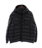 モンクレール MONCLER VALENCE ダウンジャケット アウター ナイロン フード ジップアップ ロゴ ワッペン 6 紺 ネイビー C20914188549 53334 /XZ ■GY18