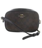 コーチ COACH ショルダーバッグ レザー シグネチャー ロゴ 茶色 ブラウン 黒 ブラック F79209 /SR ■GY18