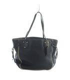 コーチ COACH トートバッグ ハンド レザー ロゴ ゴールド金具 黒 ブラック ■GY18 /MQ