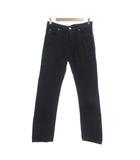 アルマーニ ジーンズ ARMANI JEANS イタリア製 チノパン チノ パンツ 29 コットン ボタンフライ 黒 ブラック /NU ■GY11