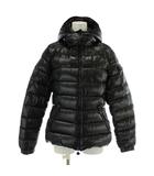 モンクレール MONCLER BADY ダウンジャケット アウター ナイロン フード ジップアップ ロゴ ワッペン 2 黒 ブラック 45384/50/68950 /XZ ■GY11