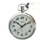 セイコー SEIKO 7550-0010 新宿駅開業100周年記念 懐中時計 ウォッチ クォーツ 白文字盤 シルバー色 ■GY18 /MQ