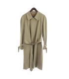 バーバリーズ Burberrys ステンカラーコート 長袖 総裏地 比翼ボタン ロング ベージュ ■GY17 /MQ