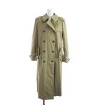 バーバリーズ Burberrys トレンチコート 長袖 総裏地 ロゴ ノバチェック ダブル ベージュ カーキ ■GY17 /MQ