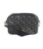 コーチ COACH 91109 ショルダーバッグ 斜めがけ PVC レザー ロゴ 総柄 黒 ブラック ■GY18 /MQ