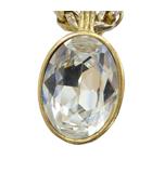 イヴサンローラン YVES SAINT LAURENT ヴィンテージ ネックレス クリスタル ビジュー ゴールドカラー 金色 ■GY18 /MQ