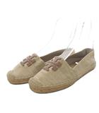 トリーバーチ TORY BURCH エスパドリーユ スリッポン ダブルTロゴ 5.52 ベージュ /YO32 ■GY17