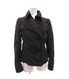 バーバリーブラックレーベル BURBERRY BLACK LABEL 中綿ジャケット ブルゾン ダブル ショート丈 38 黒 ブラック /FF ■GY18