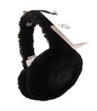 アグ オーストラリア UGG australia Sheepskin Embroidery Earmuff イヤーマフ 耳当て ウォーマー シープレザー 本革 黒 ブラック 20955 /JS