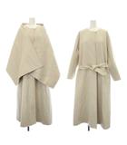 マックスマーラ MAX MARA 24AW 白タグ タイロッケンコート 3WAY ロング カシミア混 ウール 42 XL ベージュ 24210161326 /MW ■GY18