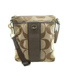 コーチ COACH シグネチャー ストライプ スイングパック ショルダー キャンバス ロゴ 茶 ブラウン /SS ■OS ■GY18