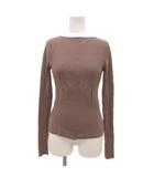 セリーヌ CELINE ニット セーター S 小豆色 紫 パープル 長袖 リブ /JS ■GY18