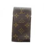 M63024 エテュイ・シガレット ケース たばこ PVC レザー モノグラム ロゴ 茶 ブラウン ■GY11 /MQ