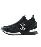 ルイヴィトン LOUIS VUITTON 21AW ランアウェイ・ライン スニーカー シューズ 靴 ロゴ 39 24.5 黒 ブラック 1A9ER5 /MW ■GY18