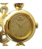 セイコー SEIKO ジャンク品 1E20-0420 腕時計 ウォッチ クォーツ ロゴ ゴールド色 ■GY18 /MQ