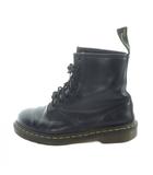 ドクターマーチン DR.MARTENS 8ホール ショートブーツ レザー マーチンソール ロゴ 黒 ブラック ■GY11 /MQ
