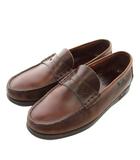 パラブーツ Paraboot コロー CORAUX コインローファー ビジネスシューズ レザー ロゴ 6.5 25㎝ 茶色 ブラウン /XZ ■GY18