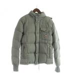 モンクレール MONCLER ダウンジャケット 長袖 ジップアップ 総裏地 フード 1 XS グレー ■GY18 /MQ