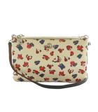 コーチ COACH ショルダーバッグ PVC レザー 花柄 アイボリー 赤 青 F5752 /MI ■GY18