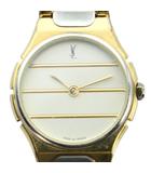 イヴサンローラン YVES SAINT LAURENT 腕時計 ウォッチ クォーツ ロゴ シルバー色 ゴールド色 ■GY11 /MQ