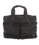 TANKER タンカー ハンドバッグ 手提げ ロゴ ナイロン 黒 ブラック /FF ■GY18