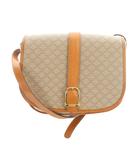 セリーヌ CELINE ショルダーバッグ 斜めがけ PVC レザー マカダム 総柄 ロゴ 茶 ブラウン ■GY05 /MQ