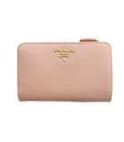 プラダ PRADA 二つ折り財布 ウォレット レザー ロゴ サフィアーノ ピンク ■GY05 /MQ ■OH