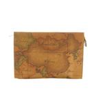 プリマクラッセ PRIMA CLASSE セカンドバッグ PVCレザー 地図柄 茶 /MI ■GY05