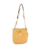 ハンティングワールド HUNTING WORLD ショルダーバッグ レザー 型押しロゴ 黄 イエロー /JS ■GY18