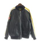 シュプリーム SUPREME Vanson バンソンコラボ Leathers Perforated Bomber Jacket レザー ボンバージャケット 牛革 レーシング XL 黒 ブラック /MW ■GY18