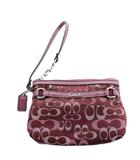 コーチ COACH ポーチ 小物入れ ロゴ キャンバス シグネチャー柄 紫 ■GY18 /MQ