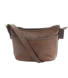 オールドコーチ 4143 ショルダーバッグ 斜めがけ レザー ロゴ 茶 ブラウン ■GY18 /MQ