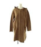 Sマックスマーラ 'S Max Mara コート ジップアップ スエード レザー  36 ブラウン /HK ■GY11