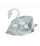 スワロフスキー SWAROVSKI インテリア 置物 ロゴ クリスタル 白鳥モチーフ クリア ■GY18 /MQ
