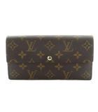 長財布 二つ折り 小銭入れ PVC レザー モノグラム柄 茶 /MI ■OH ■GY17