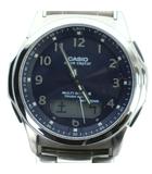 カシオ CASIO WVA-M630 wave ceptor 腕時計 ウォッチ ソーラー アナデジ カレンダー付き シルバー色 ■GY18 /MQ