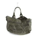 マークバイマークジェイコブス MARC by MARC JACOBS ボストンバッグ トートバッグ キャンバス ロゴ 総柄 カーキ ■GY11 /MQ
