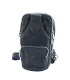 コロンビア Columbia ボディバッグ ショルダー 斜めがけ レザー ロゴ 紺 ネイビー ■GY18 /MQ