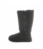 アグ オーストラリア UGG australia 1873 W BAILEY BUTTON TRIPLET ショートブーツ ムートン ロゴ ボタン 24cm 黒 ブラック ■GY40 /MQ