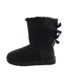 アグ オーストラリア UGG australia 1002954 W BAILEY BOW ショートブーツ ムートン ロゴ リボン 24cm 黒 ブラック ■GY40 /MQ