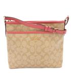 コーチ COACH ショルダーバッグ クロスボディ 斜め掛け PVC シグネチャー ベージュ ピンク F29210 /FF ■GY18